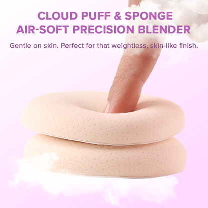 Skin-Like Blend Air-Soft Puff &amp; Sponge