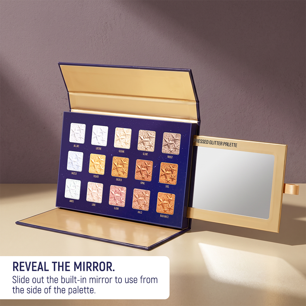 Stellars 15 Color Pressed Glitter Palette
